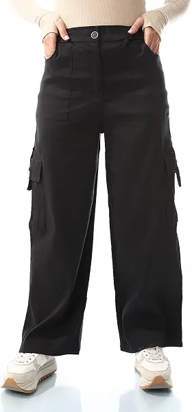 سعر ومواصفات اندورا Andora Womens High-Waisted Cargo Wide-Leg Convertible Pants (pack of 1) (B0D92J9C6X) على Amazon EG