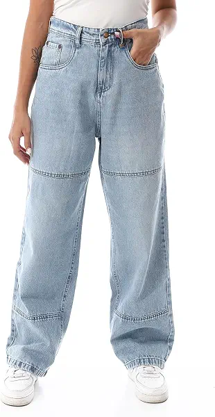 سعر ومواصفات اندورا Andora Womens Stone Wash Wide Leg Jeans Pants Pants (pack of 1) (B0DHQS1MC8) على Amazon EG
