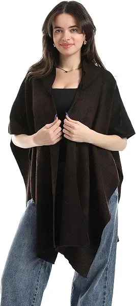 سعر ومواصفات اندورا Andora Womens Trendy Cape Cardigan Sweater (pack of 1) (B0GQ5HYKVJ) على Amazon EG