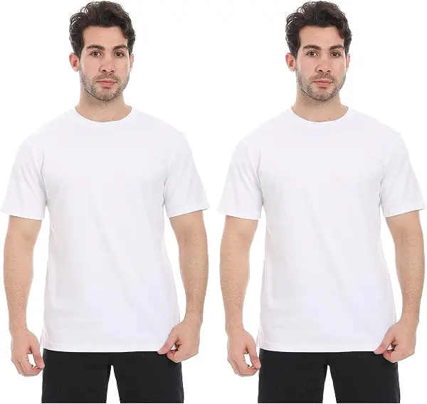 سعر ومواصفات اندورا تيشرت نصف كم بنمط سادة - ابيض - مقاس M (عبوة من قطعتين) (B0FHPZTWF9) على Amazon EG