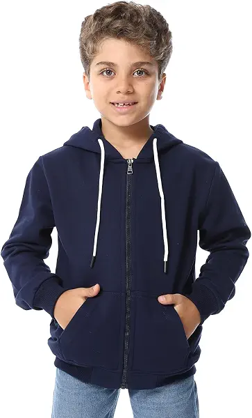 سعر ومواصفات اندورا سويت شيرت سادة بغطاء للرأس وأكمام طويلة وجيوب جانبية للأولاد من اندورا (B0DK3JKLP1) على Amazon EG