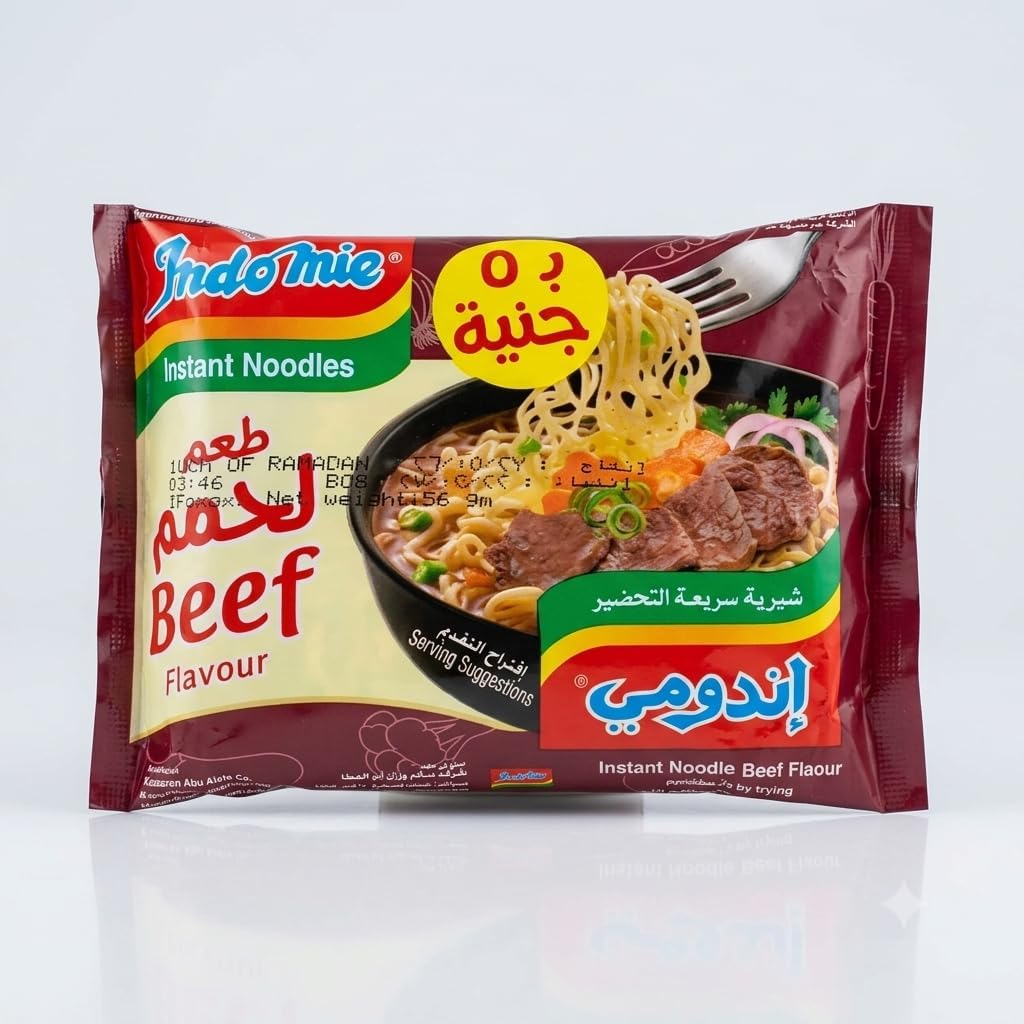 سعر ومواصفات اندومي Superme Beef Noodles 55 غرام (B0FQC6KB2K) على Amazon EG
