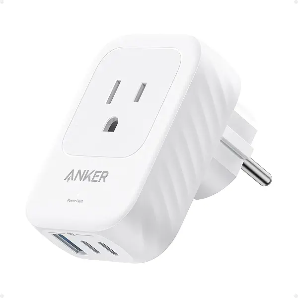 سعر ومواصفات محول قابس أوروبي من انكر USB نوع C/قابس طاقة دولي بمنفذي تيار متردد 15 وات/2 USB نوع C و1 USB نوع A/لآيفون 15 واي باد اير وغيرهما/صغير الحجم للسفر والرحلات البحرية/في قائمة الأشعة فوق البنفسجية (B0CZLGPPGL) على Amazon EG