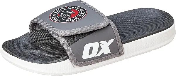 سعر ومواصفات او اكس OX boys OX-S-77-Grey-38 Slide Sandal (B0F4RC8GJ1) على Amazon EG