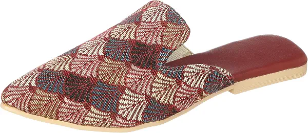 سعر ومواصفات او اكس OX womens OX-W-52-Burgandy/Black Slipper (B0FJ79V4XH) على Amazon EG