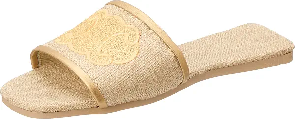 سعر ومواصفات او اكس OX شبشب للنساء بلون ذهبي، مقاس 38 EU (B0FJ7BW1W2) على Amazon EG