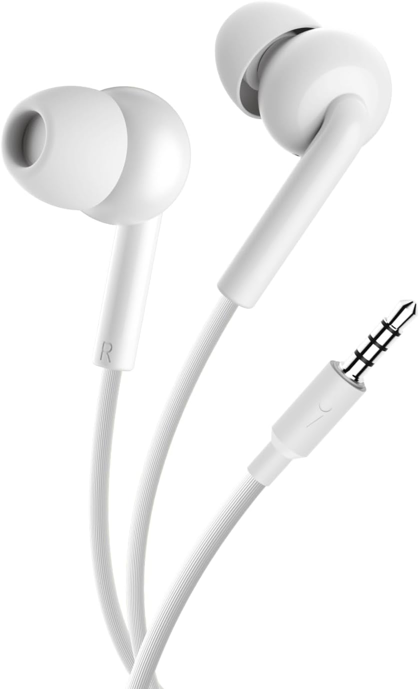 سعر ومواصفات اورايمو سماعات اذن سلكية 2 نيو 3 OEP-320S من كونش - صوت نقي، باس عميق، ميكروفون HD، مقبس 3.5 ملم - أبيض (B0DSGGP742) على Amazon EG