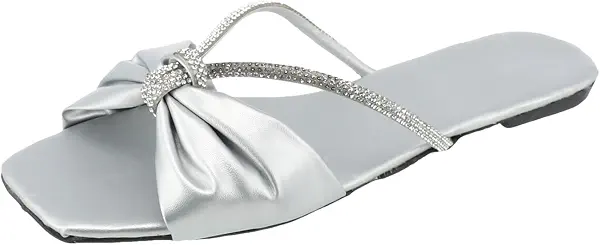 سعر ومواصفات اوكسفا SOUL 2 SOLE Ribbon diamond strapped nicely designed flat slippers (B07X9ZQ91J) على Amazon EG