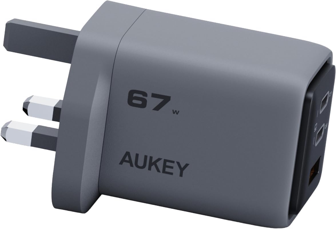 سعر ومواصفات اوكي شاحن حائط بي دي 67 واط PA-C3، رمادي (B0H6MCGSVB) على Amazon EG