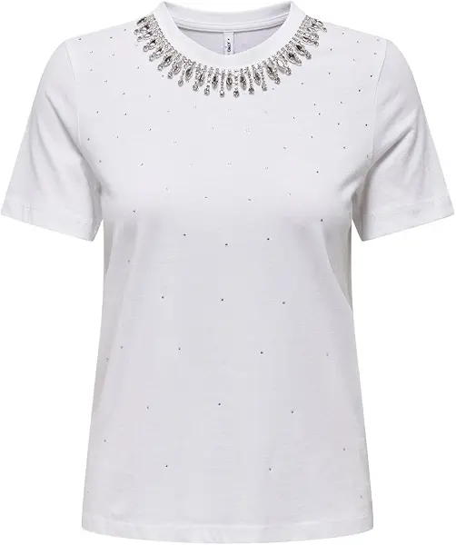 سعر ومواصفات اونلي ONLY Women's Julia Embellisment Top (B0C9PZJ73X) على Amazon EG