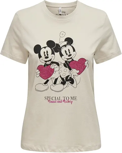 سعر ومواصفات اونلي ONLY Women's Mickey Life Valentine Top (B0C9Q35YSF) على Amazon EG
