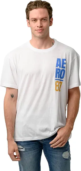 سعر ومواصفات ايروبوستيل Aeropostale Mens 100% cotton-Regular-Fashion Printed-Short Sleeves Modern (pack of 1) (B0D6LTNYKL) على Amazon EG