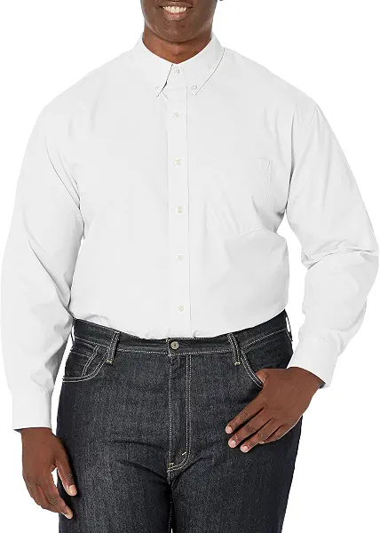 سعر ومواصفات ايزود قميص Izod رجالي ضيق ممتاز أساسي بزر لأسفل، أبيض، مقاس 3XL Plus, أبيض, 3XL Plus (B00KDDU9C8) على Amazon EG