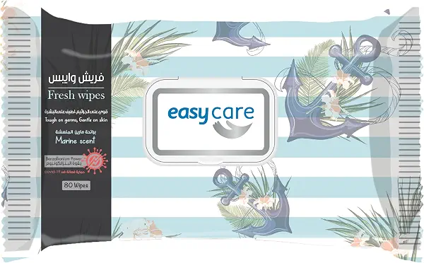 سعر ومواصفات ايزي كير مناديل مبللة - عطر بحري - ٨٠ منديل (B07MWF4G26) على Amazon EG