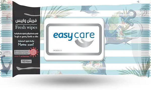 سعر ومواصفات ايزي كير مناديل مبللة - عطر بحري - ٤٠ منديل (B08WJJF8V1) على Amazon EG