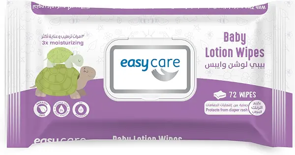 سعر ومواصفات ايزي كير مناديل مبللة للأطفال مع لوشين ، ٧٢ منديل (B0C6B5BW4Z) على Amazon EG