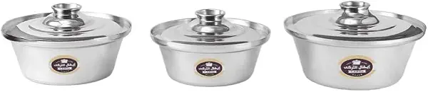 سعر ومواصفات ايفال طقم شاورما الومنيوم 3 ق توب (18-24-30) (B0H9M8C2XN) على Amazon EG