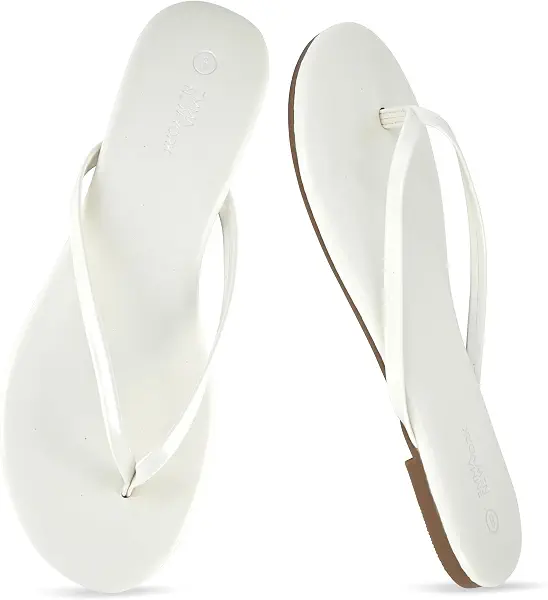 سعر ومواصفات ايما نيويورك شبشب فليب فلوب للنساء | Vegan Leather Thong Sandals for Women, Cushioned Contoured Footbed, Dressy Flat Sanda... (B0DLBRQPHK) على Amazon EG