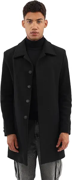 سعر ومواصفات ايه اس تي كيه ASTK Mens Long wool blend Wool Blend Coat (pack of 1) (B0DK5CTXQC) على Amazon EG