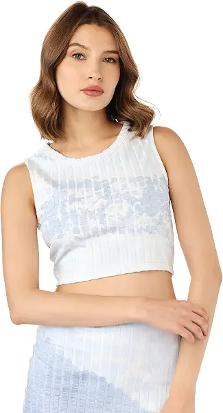 سعر ومواصفات ايه اس تي كيه ASTK Womens Tie Die CROP Top with waist straps T-Shirt (B0CG9X8637) على Amazon EG