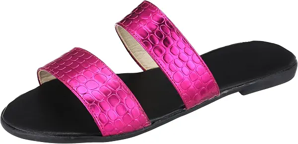 سعر ومواصفات ايه يو يو اكس في ايه SWAY Flat comfortable black embedded outsole with a simple metallic upper (B07X64DXBX) على Amazon EG