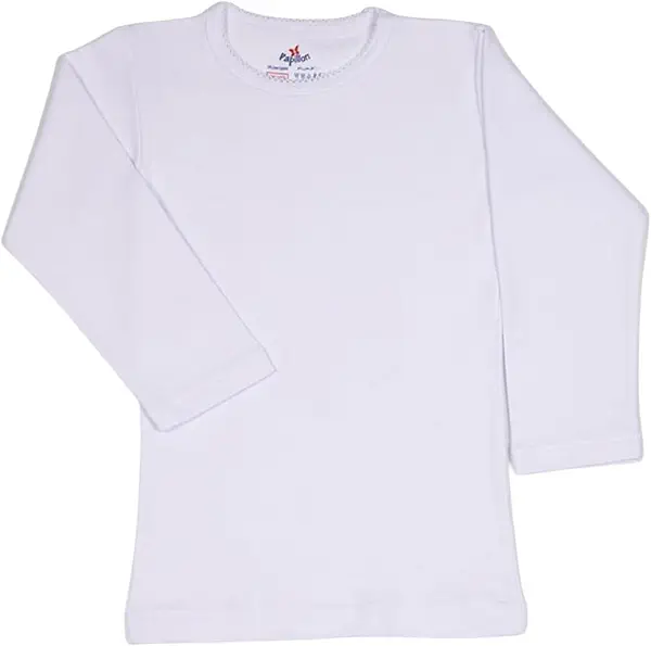 سعر ومواصفات بابيون Papillon Girls Long Sleeve Base Layer Top Round Neck Long Sleeves Undershirt (B0F89B96M5) على Amazon EG