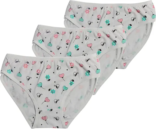 سعر ومواصفات بابيون Papillon Girls Set Of 3 Pieces Underwear Printed Shapes Underwear (B0F8NS7LMW) على Amazon EG