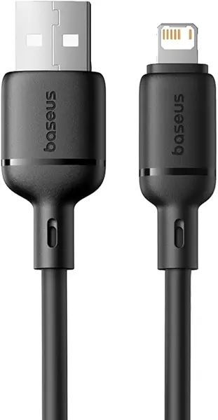 سعر ومواصفات باسيوس كابل شحن سريع من سيلكي سيريز USB الى اي بي 2.4 امبير بطول 1 متر، لون اسود (B0F9Z6HJK4) على Amazon EG