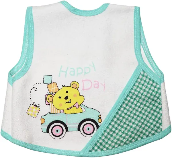 سعر ومواصفات بافتة قطن مطبوع عليها Happy Day للجنسين من جوكي ام ام - اخضر مينت (B0HBN13T7H) على Amazon EG