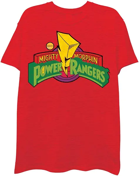 سعر ومواصفات باور رانجرز تي شيرت رجالي Power Rangers، اللون الأحمر، مقاس S, هيذر أحمر, S (B01F5XSK12) على Amazon EG