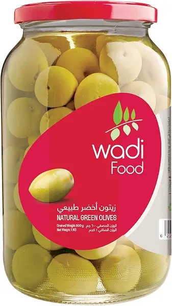 سعر ومواصفات برطمان زيتون مخلل اخضر 1 كجم من وادي فود (B0B4HGL69F) على Amazon EG