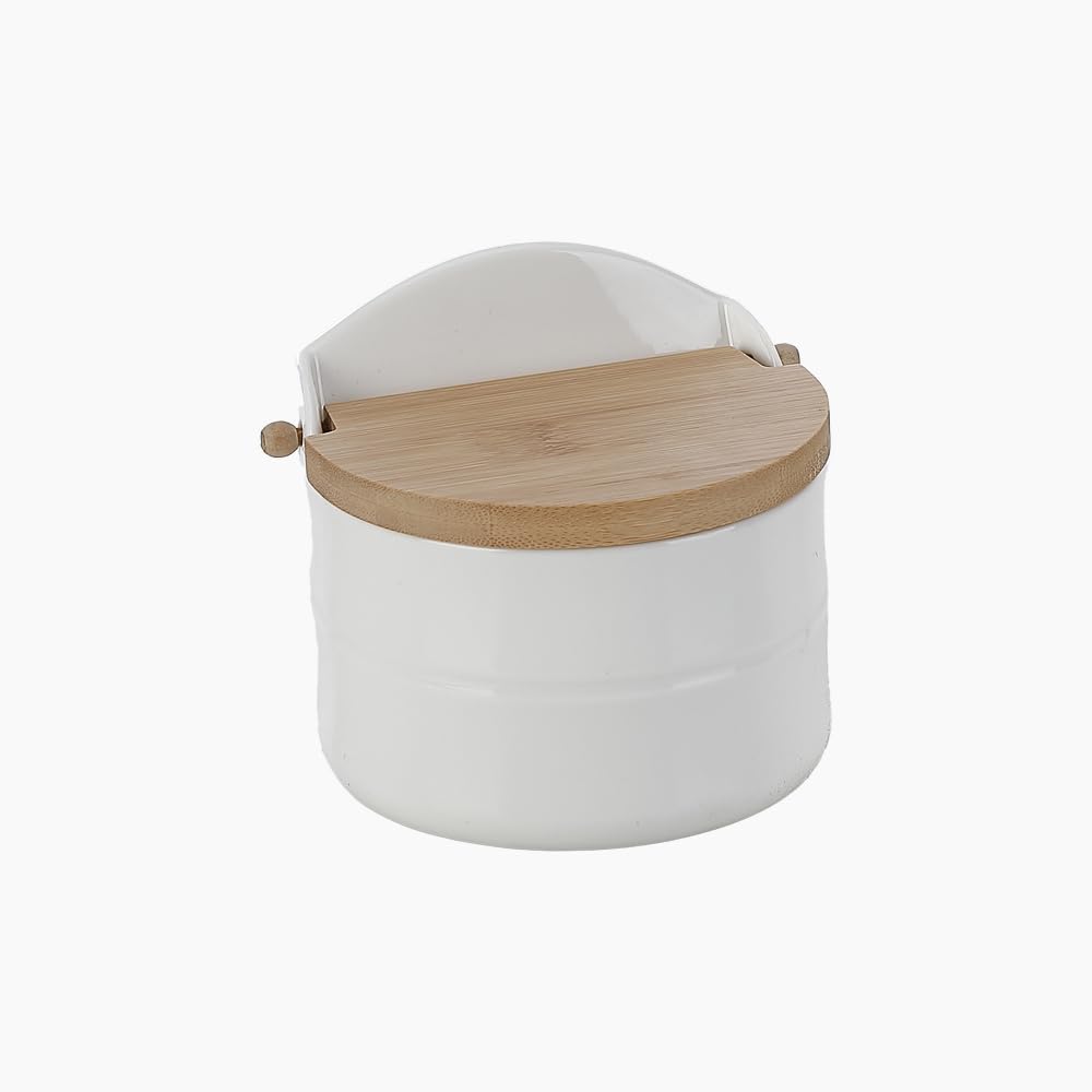 سعر ومواصفات برطمان ملح بغطاء خشبي من زينيا (B0GFXH8NNN) على Amazon EG