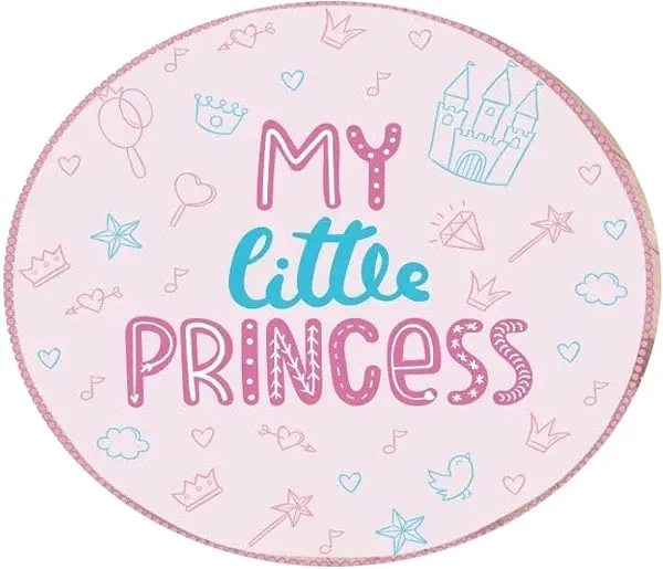 سعر ومواصفات سجادة لعب عملاقة من قماش قطني ناعم بطباعة «My Little Princess» للأطفال من ماماز جيفت، سجادة دائرية قابلة للغسل في الغسالة مناسبة لغرفة الأطفال لوقت الاستلقاء على البطن والزحف واللعب، مقاس 1.4 م (B0CNPZBQ5C) على Amazon EG