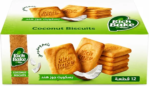 سعر ومواصفات بسكويت بجوز الهند من ريتش بيك، 12 قطعة (B0H4QCFQVV) على Amazon EG