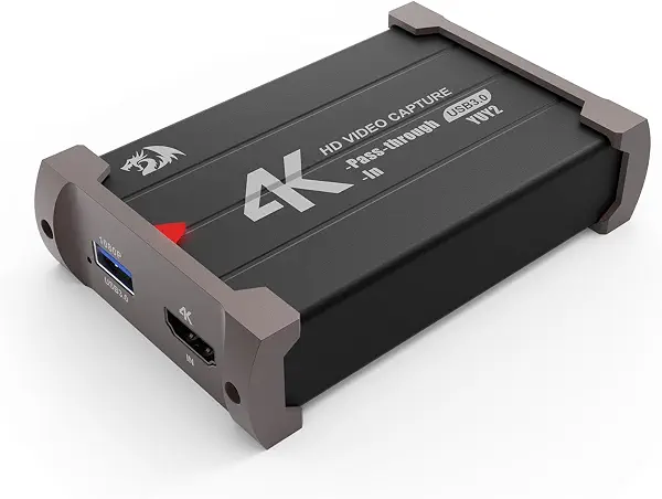 سعر ومواصفات بطاقة التقاط الصوت والفيديو VC-321، HDMI، USB، أسود من ريدراجون (B0FHVDKJQ4) على Amazon EG