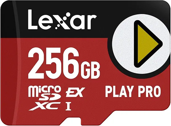 سعر ومواصفات بطاقة بلاي برو مايكرو (LMSXPS0256G-BNNNU) SDXC إكسبرس 256 جيجابايت، UHS-I، C10، U3، V30، A2، فيديو Full-HD، 4K، سرعة قراءة تصل إلى 900 ميجابايت/ثانية، لنينتندو سويتش 2، أسوس ROG أولي، ستيم دك، أجهزة (B0DYB7ZGR3) على Amazon EG