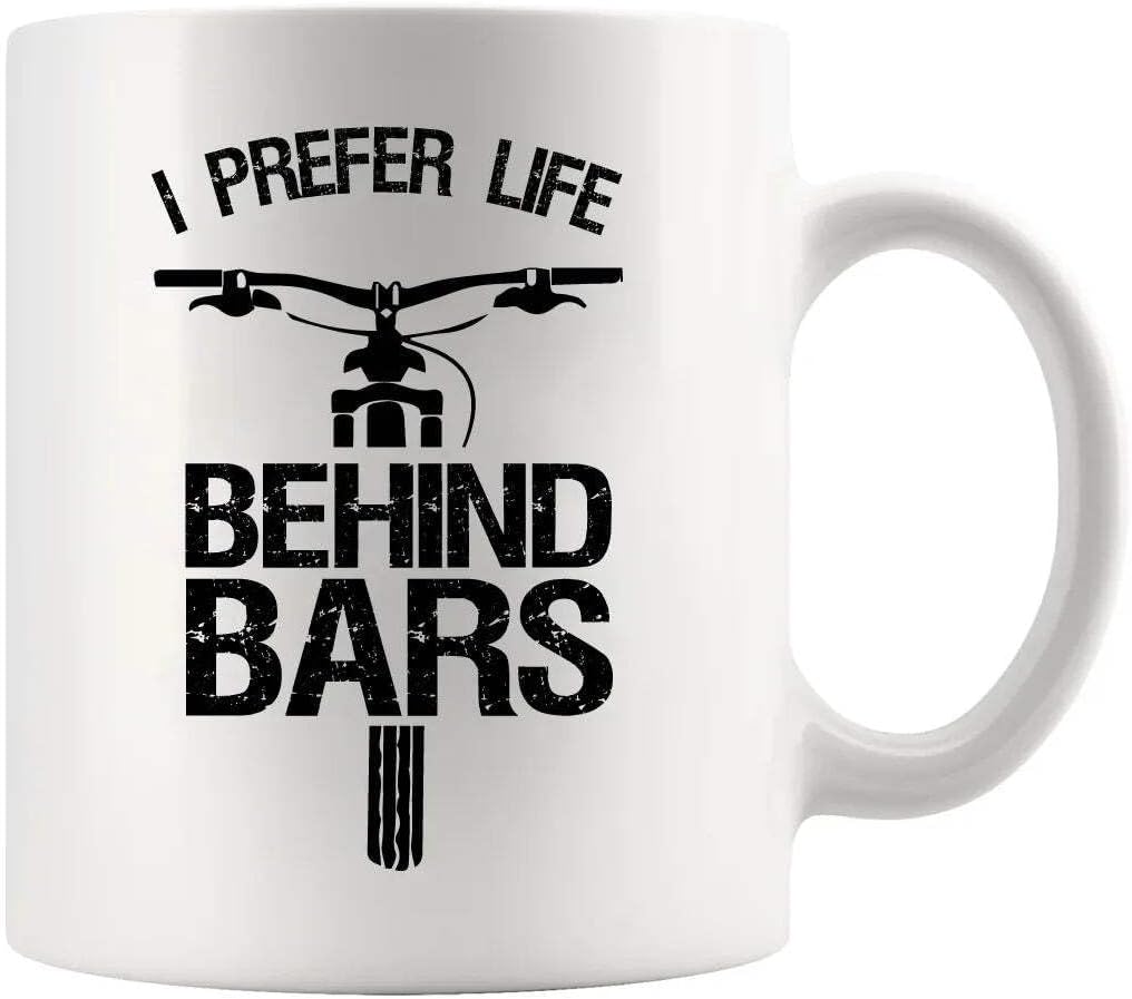 سعر ومواصفات بكوب من السيراميك بطبعة I Prefere Life Behind Bars بانفولا للأب والزوج والأخ والصديق والابن والصديقة والابنة ومحبي الدراجات 300 مل أبيض (B0CVMJNNRK) على Amazon EG