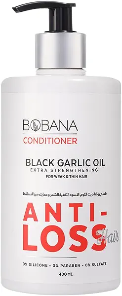 سعر ومواصفات بلسم زيت الثوم الاسود من بوبانا، 400 مل 00 (B0114EC6NO) على Amazon EG