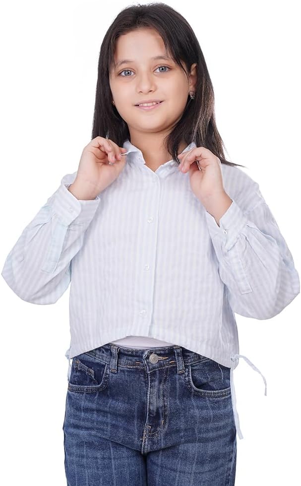 سعر ومواصفات فونكل VONKEL Girls Basic Shirt Stripped Blouse (pack of 1) (B0C6KVMMH7) على Amazon EG