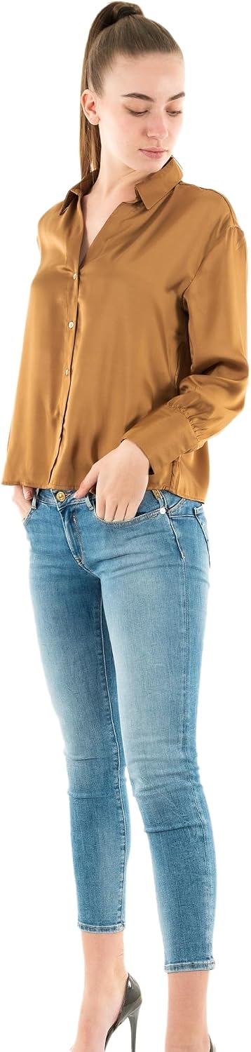 سعر ومواصفات بلوزة ساتان بالما بأكمام طويلة للنساء من اونلي (B0D1R9HMNN) على Amazon EG