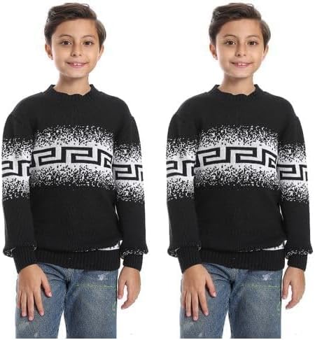سعر ومواصفات Cesar بلوفر صوف بتصميم متعدد الالوان للاولاد بعمر 8 سنوات من سيزر (B0FHNWZFVW) على Amazon EG