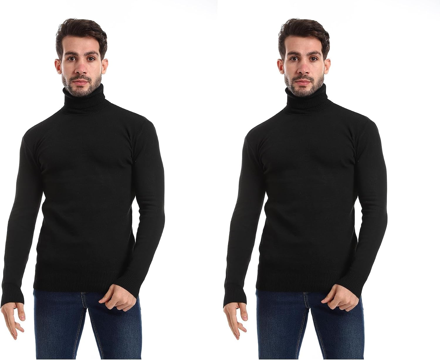 سعر ومواصفات Cesar بلوفر صوف برقبة عالية للرجال من سيزر، اسود، مقاس XXL (B0FHP4WCDN) على Amazon EG