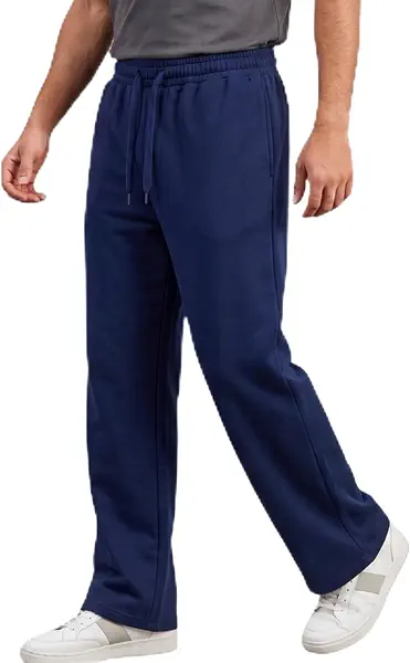 سعر ومواصفات بنطلون بأرجل واسعة من قطن 100%، أزرق (Dark Navy) (مقاس ميديوم M) (B0HDV3RZX9) على Amazon EG