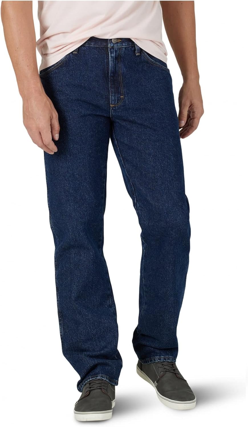 سعر ومواصفات Wrangler بنطلون جينز أصلي كلاسيكي من Wrangler Authentics للرجال، غسول داكن، عرض 76 سم × طول 76 سم (B00XKXLLDE) على Amazon EG
