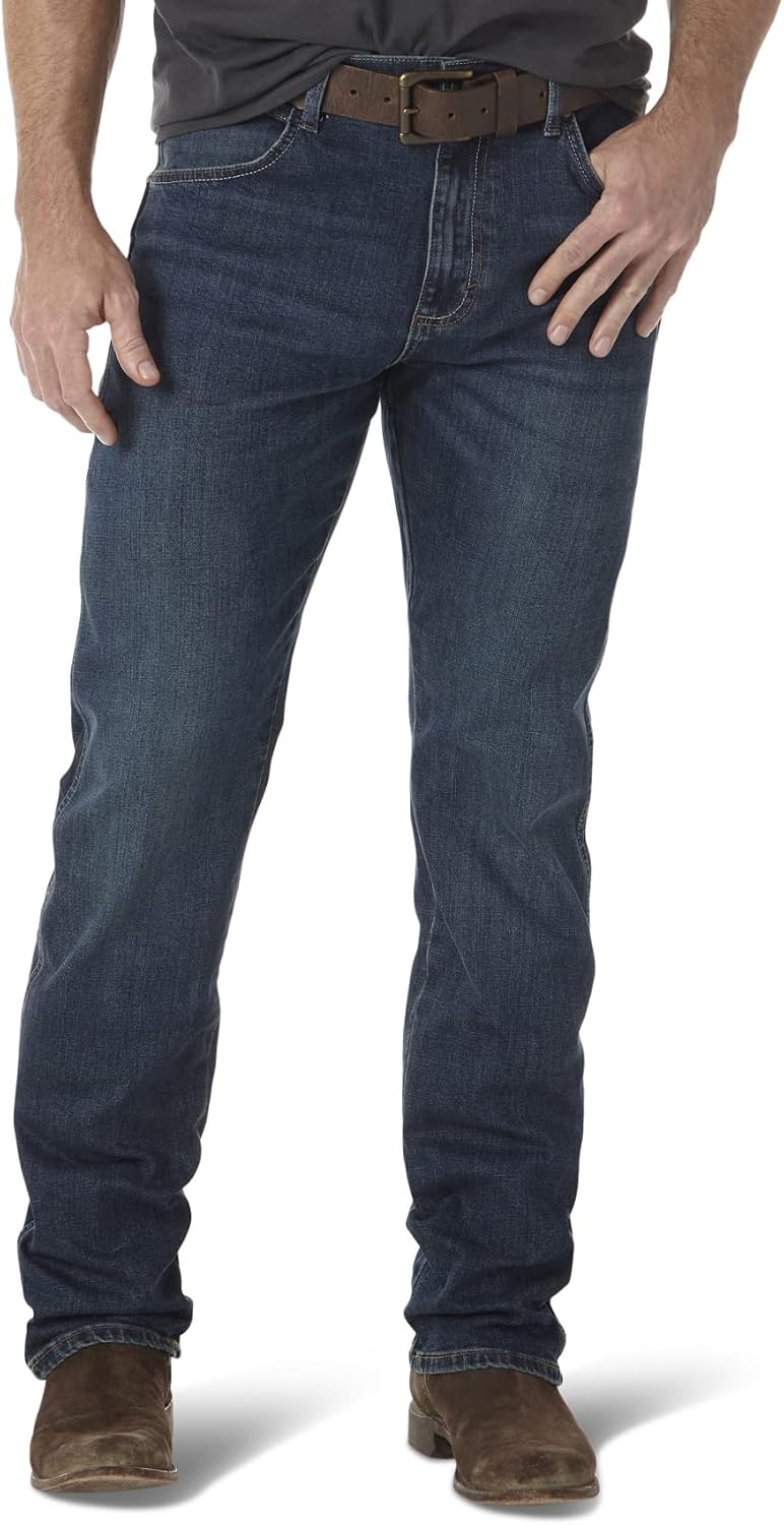 سعر ومواصفات بنطلون جينز الرجل المستقيم الرجالي من Wrangler Retro Slim Fit Straight Leg Jean, Portland, 34W x 34L, بورتلاند, 34W x 34L (B07MWSY9GH) على Amazon EG