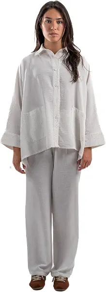 سعر ومواصفات بنطلون كاجوال مريح للنساء من ايه تي كيه (B0GPR3126F) على Amazon EG