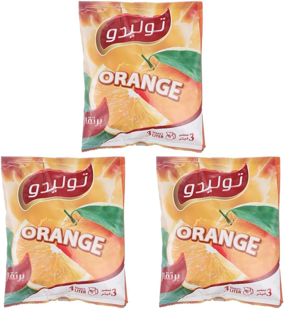 سعر ومواصفات بودرة عصير برتقال من توليدو، وزن 250 جرام (عبوة من 3 قطع) (B0FGWTGTTN) على Amazon EG