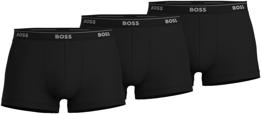 سعر ومواصفات Hugo Boss بوس - طقم سراويل داخلية قصيرة رجالية بقصة عادية من القطن المطاطي، 3 قطع (B01N4ULHYP) على Amazon EG