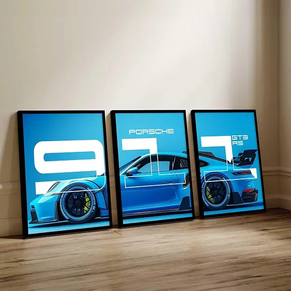 سعر ومواصفات بوستر بإطار بتصميم سيارة بورش 911 - ملصقات متعددة من نايا - مقاس 60 × 40 سم (B0FXSK41N1) على Amazon EG