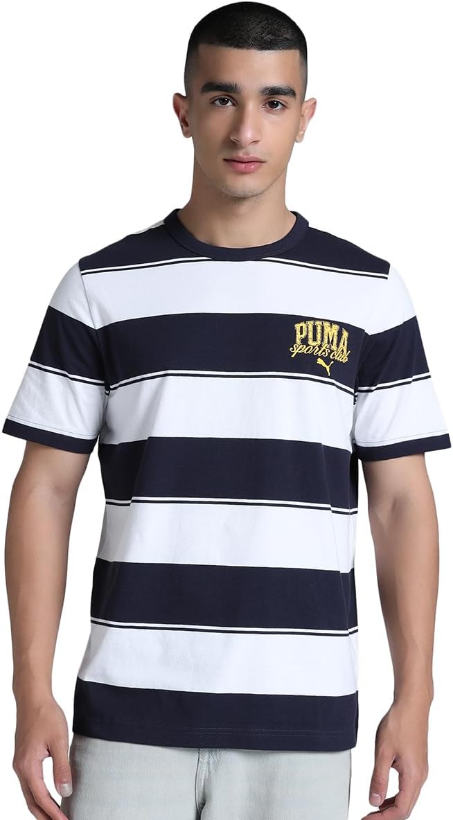 سعر ومواصفات بوما PUMA Mens CLASS Striped Tee Tees (B0D2RKHBFT) على Amazon EG